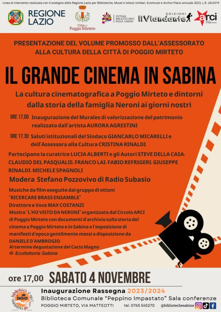 Libri - "Il grande cinema in Sabina" di Lucia Alberti
